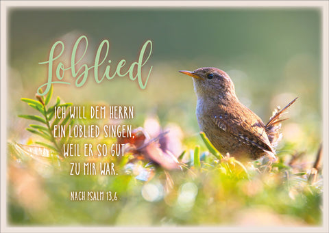 Postkarte Emotion: Psalm 13,6