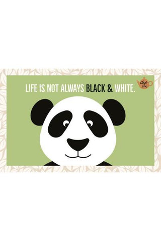 Teekarte 'Life is not always black & white'